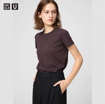 Футболка Uniqlo коричневый