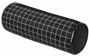 Пенал Brauberg 317403200, застежка молния, черный