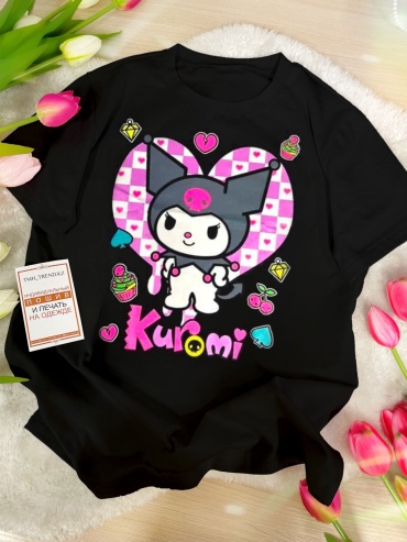 Футболка Куроми Kuromi Хэллоуин TMH_TREND.KZ  TMH_TREND.KZ черный