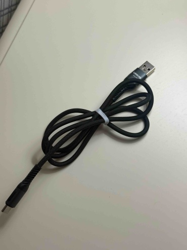 Кабель Union USB TypeC (M), 1 м, черный