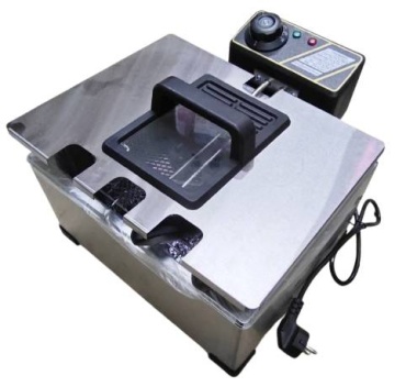 Single Electric Fryer 5L серебристый
