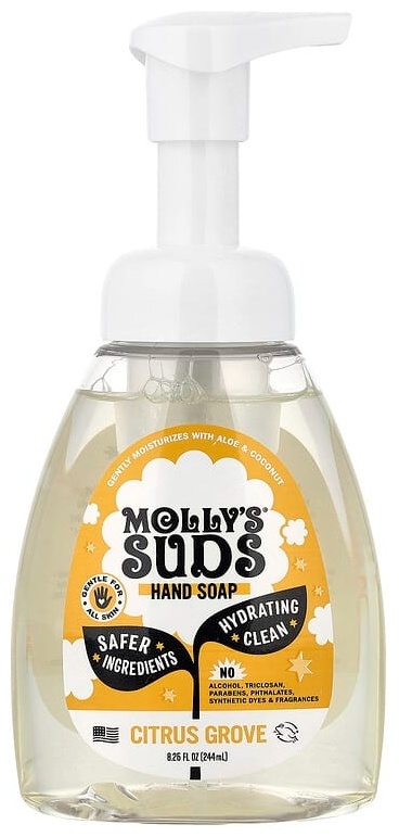 Жидкое мыло туалетное Mollys Suds с ароматом цитрусовой рощи 240 г