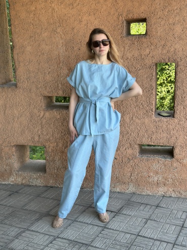 Костюм повседневный FASHION голубой