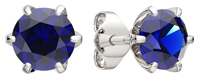 Пусеты Lucente Silver ZO-03102011 вес 1.36 г серебро, фианит