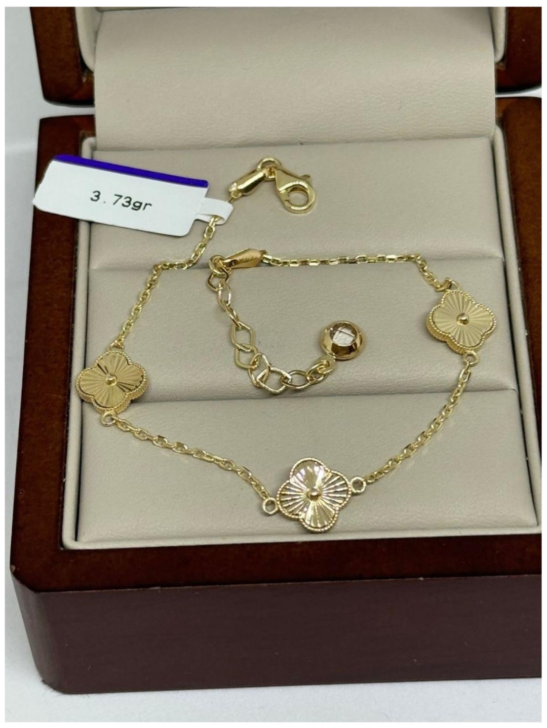 Золото KEREMET JEWELLERY длина 18 см, вес 5.02 г золото, плетение якорное