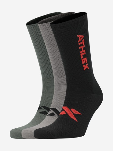 Носки, спортивные носки Athlex 3 пары мультиколор 39-42