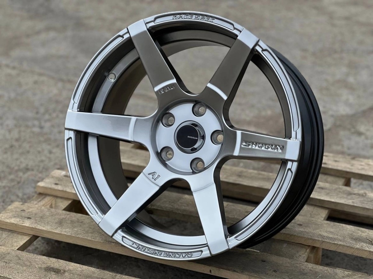 Shogun-a1-xf043 8.5x17/5x100 D73.1 ET22 4 диска черный, серебристый, графит