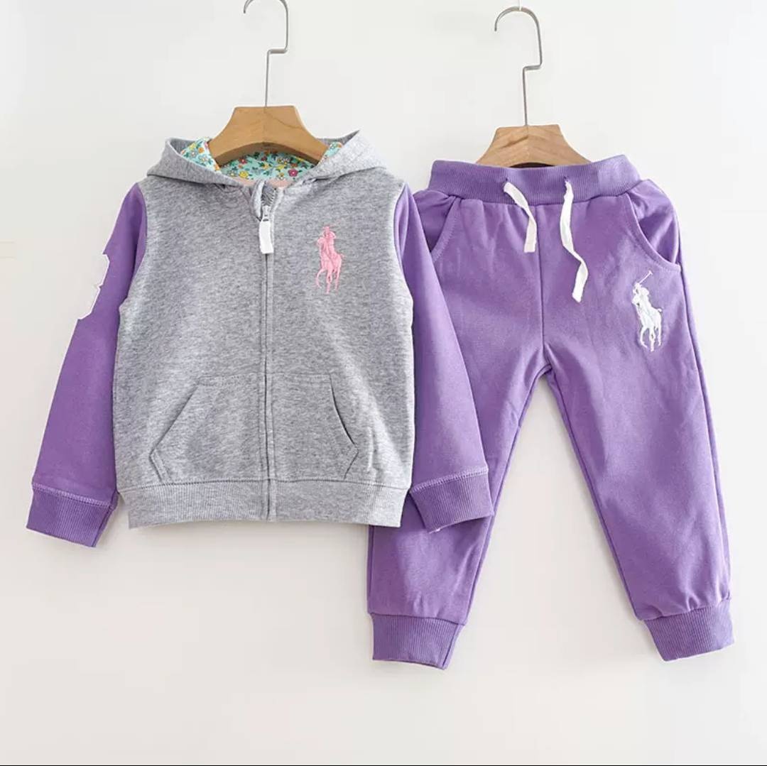 Спортивный костюм GAP фиолетовый, светло-серый