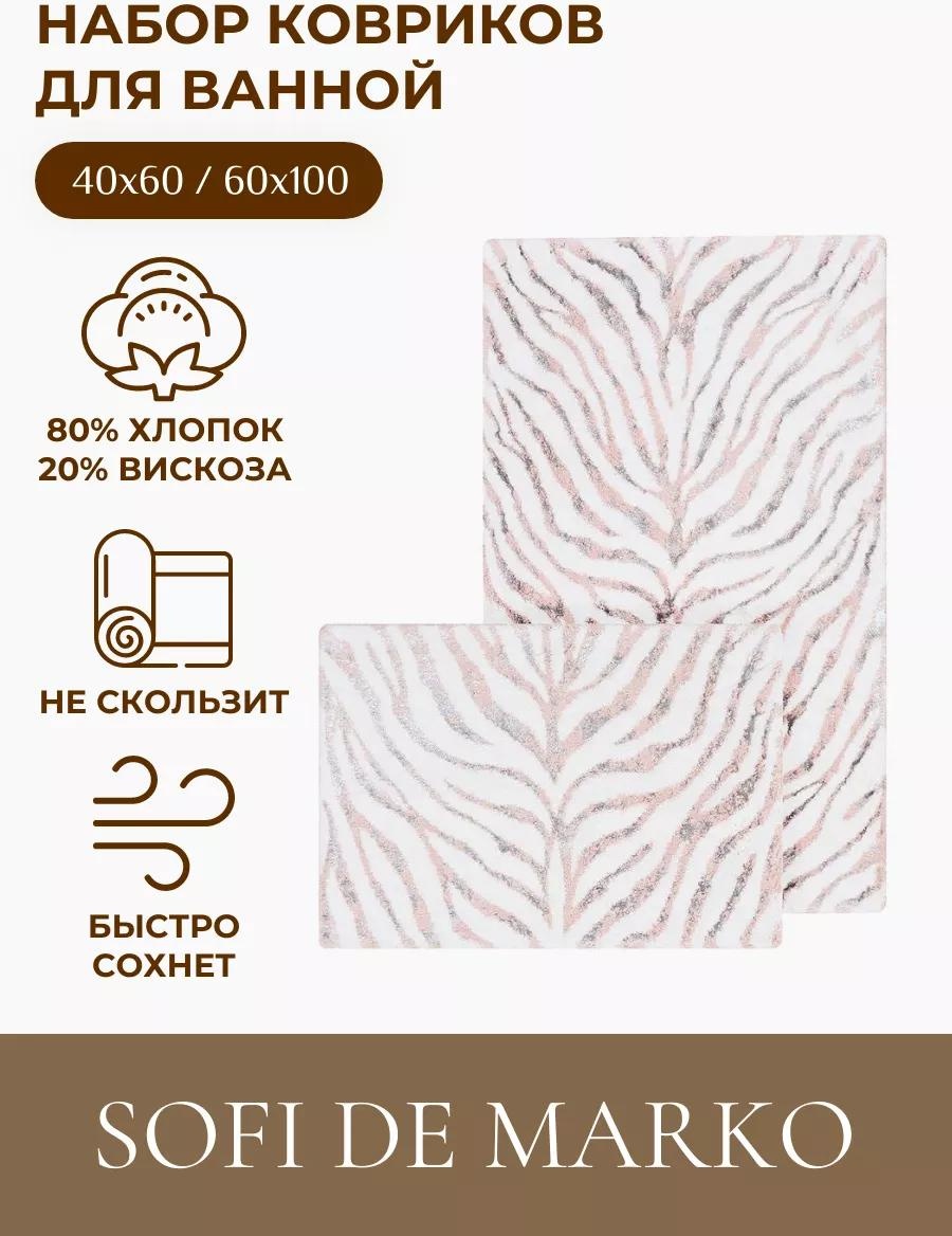 Комплект ковриков D9E96411F0BDE6BD 100x60 см, микрофибра