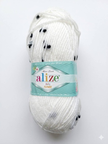 Моток Alize 5479 Белый 210 м 100 г