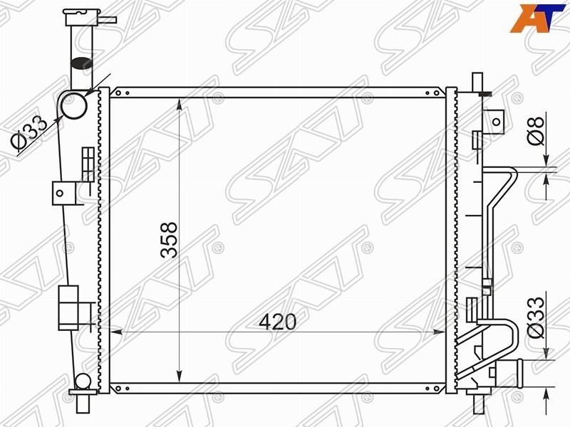 SAT радиатор основной KI000311