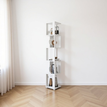 Стеллаж напольный НК Мебель, 29x29x168 см, белый