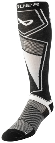 Спортивные носки BAUER 1 пара черный, серый M - 37,5 - 40 размеры