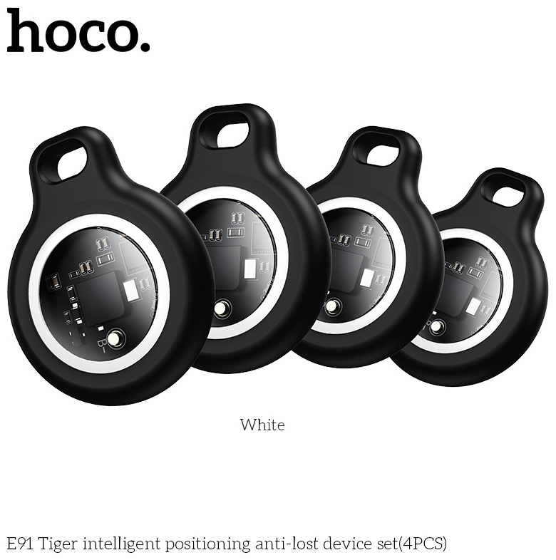 Bluetooth-трекер Hoco E91 4PCS черный
