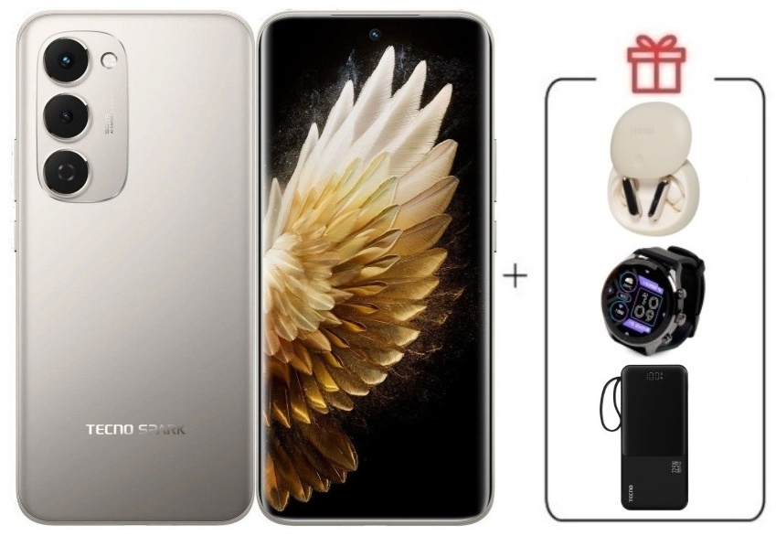Смартфон TECNO SPARK 40 Pro+ 8 ГБ/256 ГБ серый + подарок