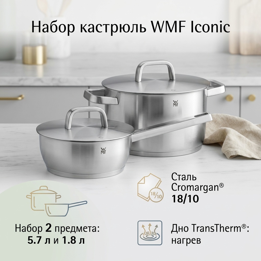 Набор кастрюль WMF 2 в 1
