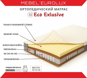 Матрас Eurolux Eco Exlusive №13, 160x200x21 см