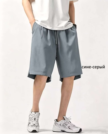 Спортивные шорты голубой, графит