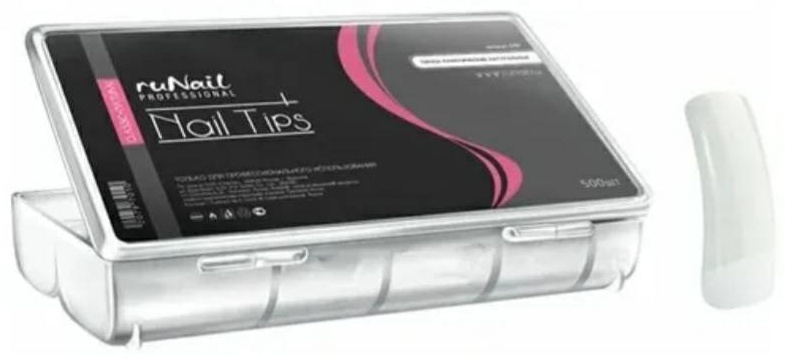 RuNail Professional типсы квадрат, мягкий квадрат 500 шт
