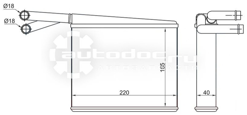 SAT радиатор печки STMD113950