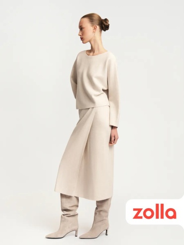 Юбка карандаш Zolla коричневый