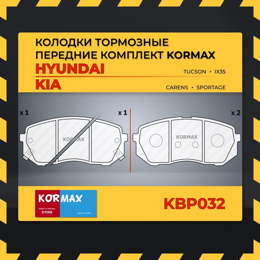 Колодки Kormax KBP032