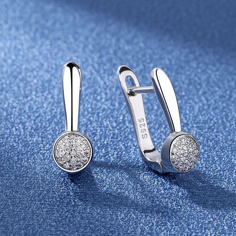 Серьги СЕРЕБРИКО 34588282 вес 3 г серебро, фианит