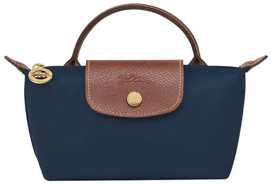 Мини-сумка Longchamp нейлон синий