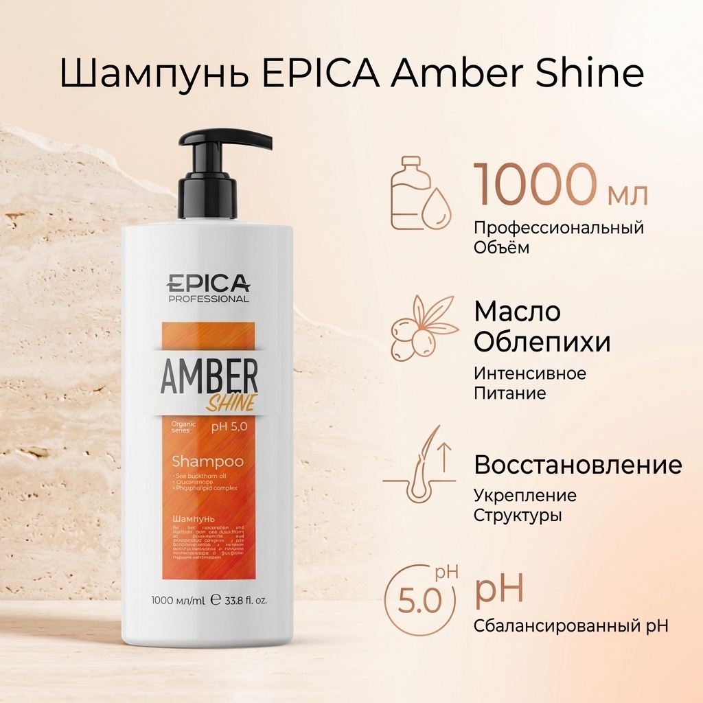 EPICA Professional Amer Shine восстановление, укрепление 1000 мл