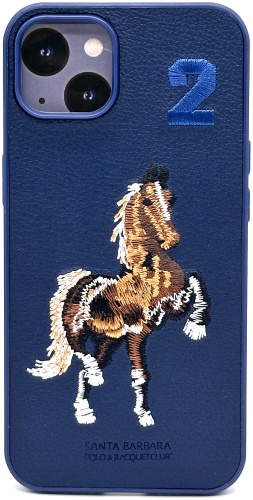 Чехол Santa Barbara Polo & Racquet Club для Apple iPhone 16 синий
