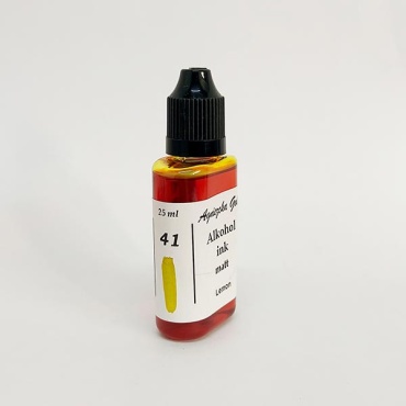 Матовые алкогольные чернила цвет Lemon, Agniezcka Gold
