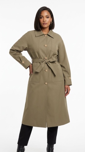 Плащ MaxMara хаки