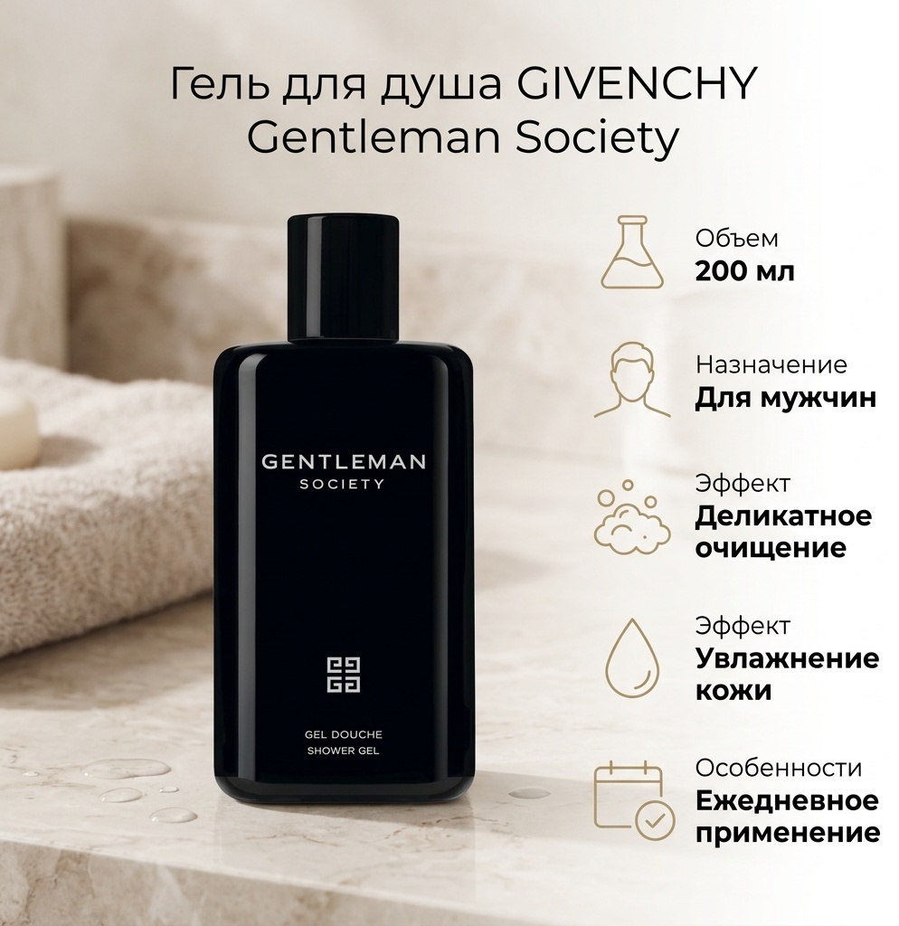 GIVENCHY Gentleman Society гель 200 мл