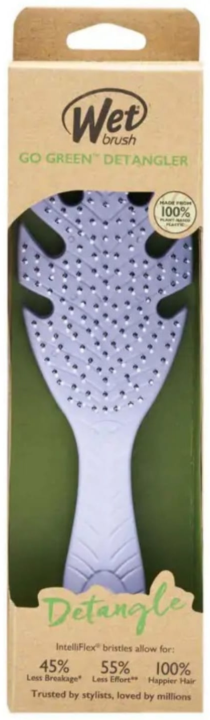Wet Brush Go Green массажная расческа лепесток 22 см сиреневый