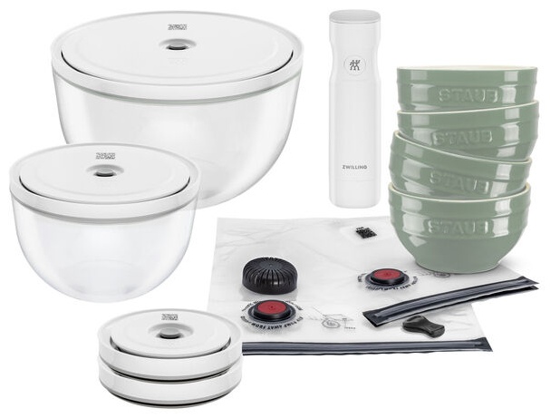 Набор мисок ZWILLING 24х24 см, керамика, стекло, 15 шт