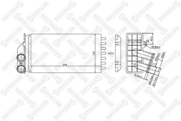 Stellox радиатор печки 10-35103-SX