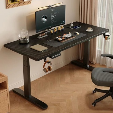 Стол компьютерный 8344c, 160х60x125 см, черный