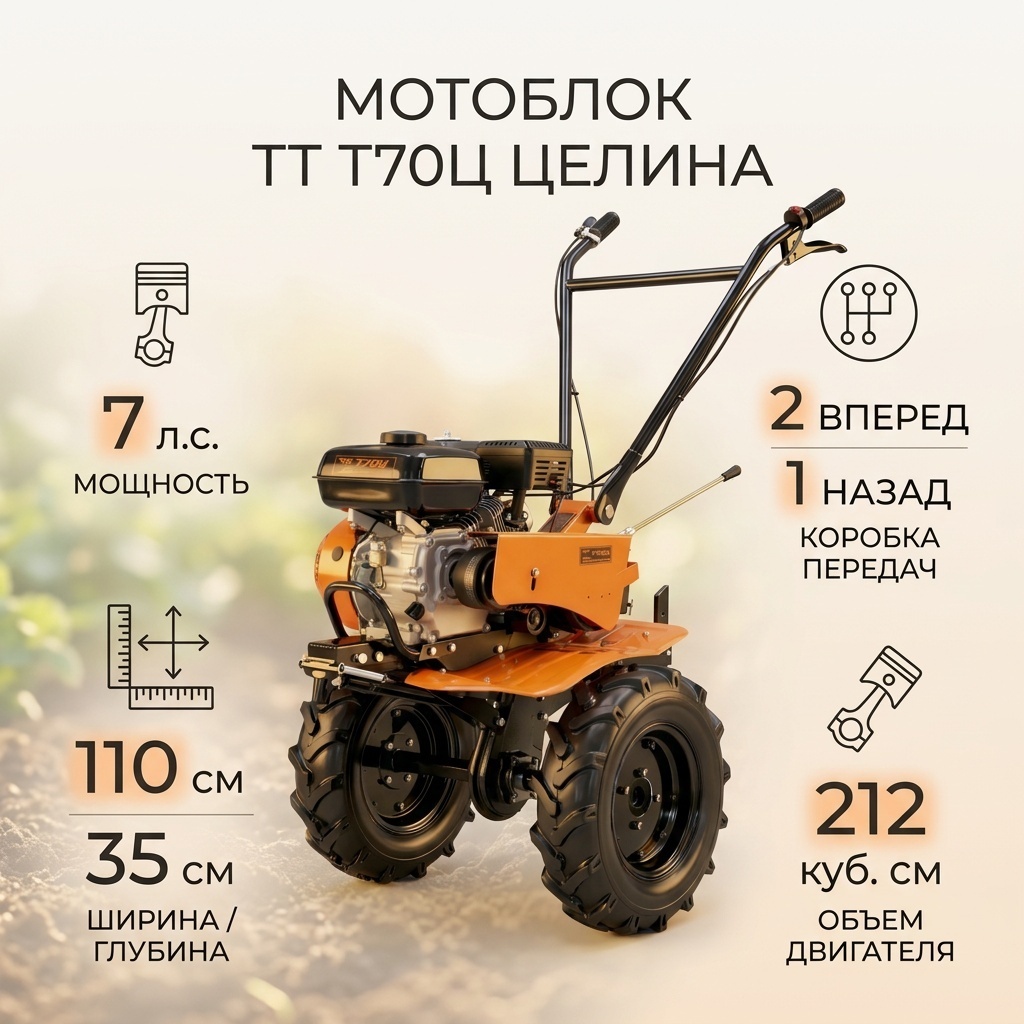 TT T70Ц Целина колеса 4*10