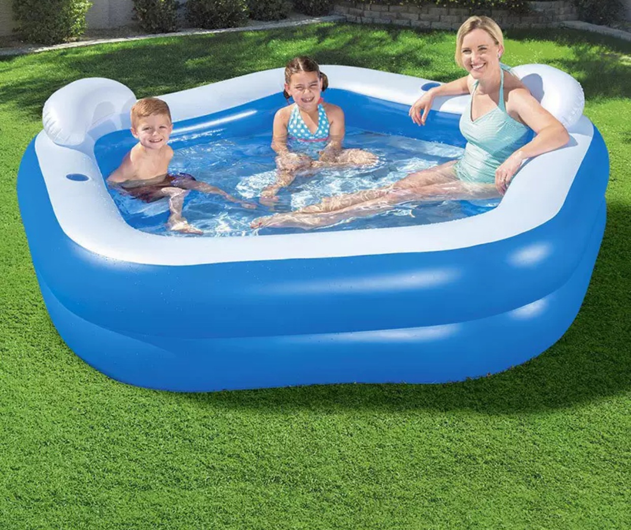 Бассейн надувной Family Polygon Pool, 300x250x80 см