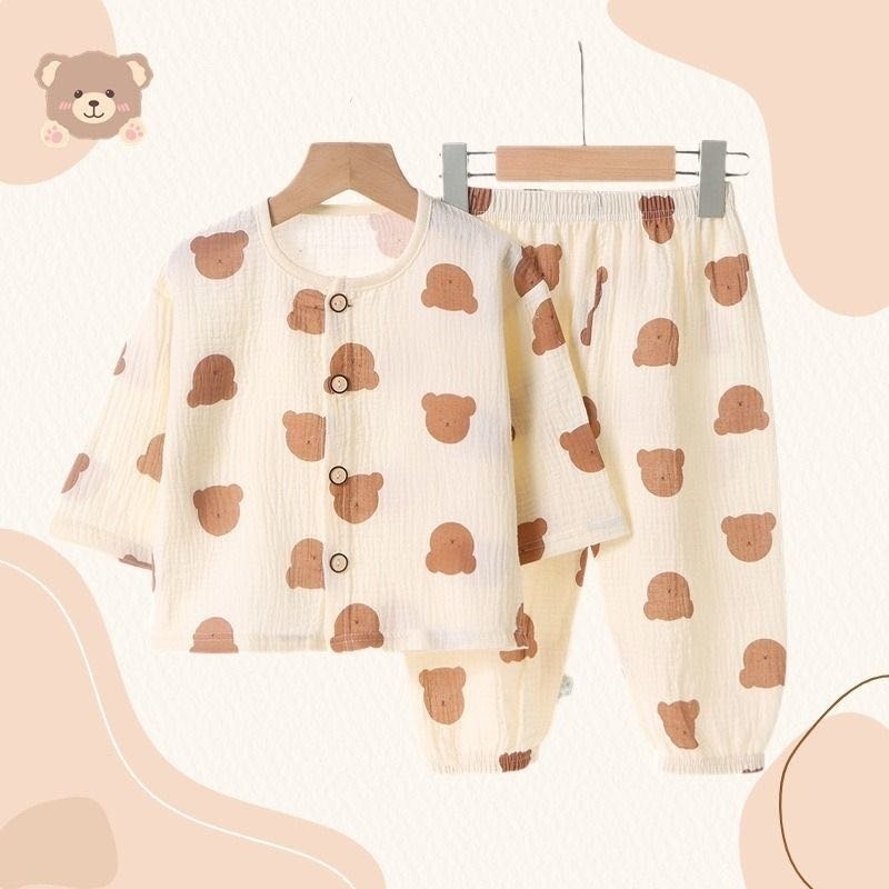 Пижама 27kids коричневый, бежевый
