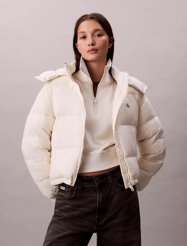 Пуховик Calvin Klein белый