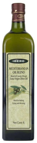 Растительное масло Ibero оливковое, рапсовое нерафинированное 1 л