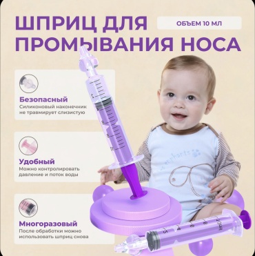 Аспиратор RizyQ NB 2 шт спринцовка