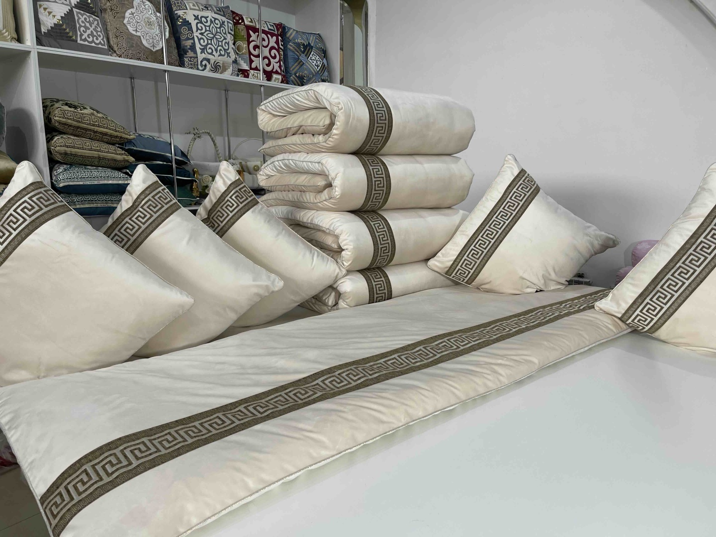 Samruk körpe комплект корпе с подушками 230x80 см, вата, бежевый