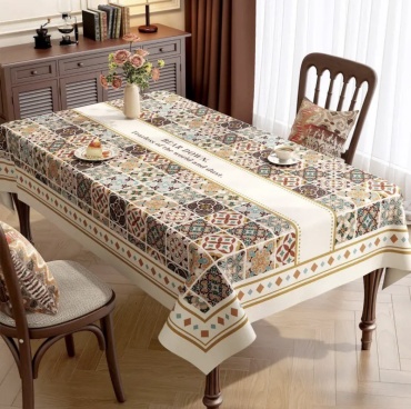 Скатерть DANL 120x60 см, ПВХ, полиэстер, 1 шт