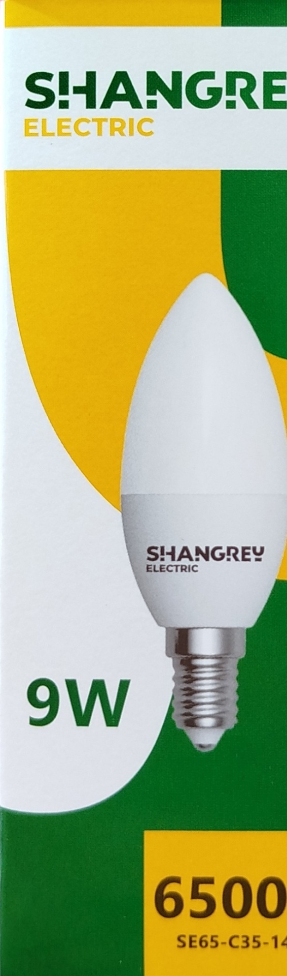 SHANGREY electric 9W E14, светодиодная, холодный белый
