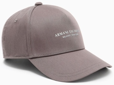 Кепка Armani Exchange размер универсальный, графит