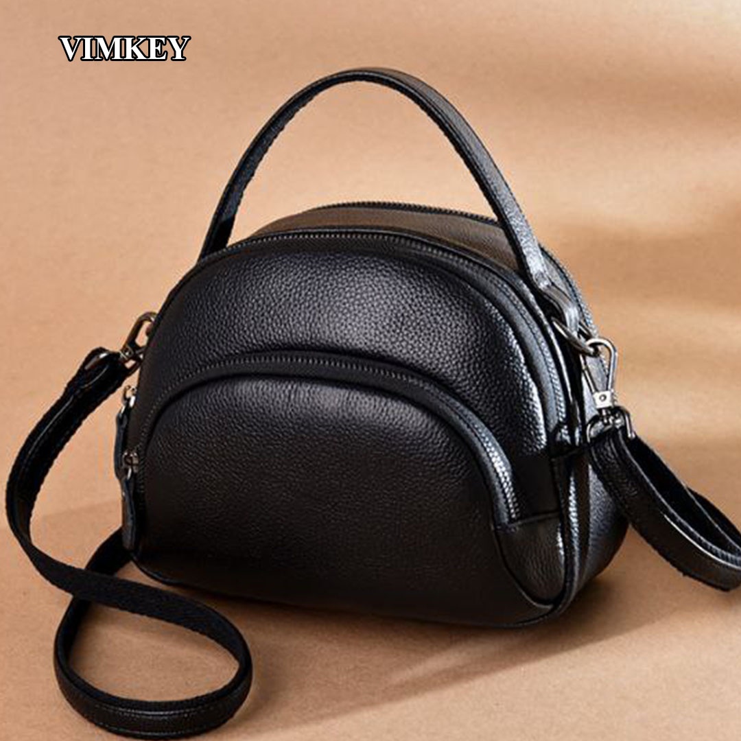 Сумка кросс-боди VIMKEY натуральная кожа черный