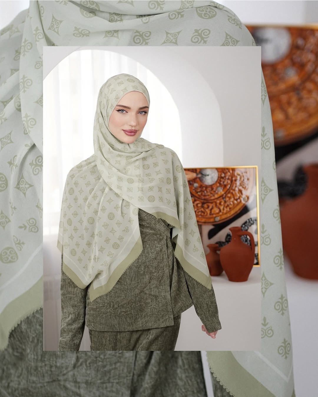Шарф AISHA DUKEN шифон 180 x 70 см