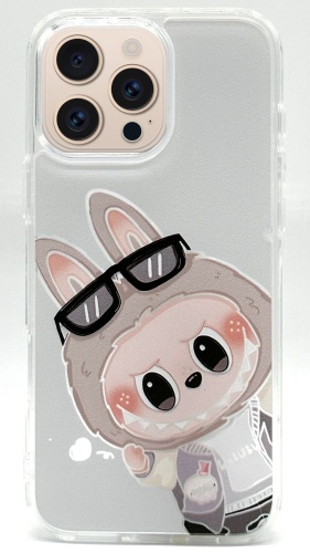 Чехол Labubu для Apple iPhone 16 Pro рисунок